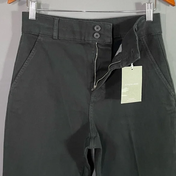 Everlane The Organic Kick Flare Pant Black Organic Cotton NWT - Picture 8 of 12